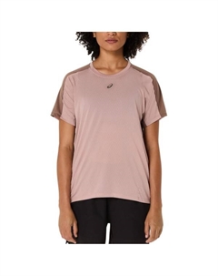 Женская футболка-топ fujitrail elite с короткими рукавами - беговая рубашка, мультиколор Asics