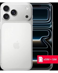 Смартфон Apple iPhone 17 Pro Max 512 Гб eSIM + SIM Silver