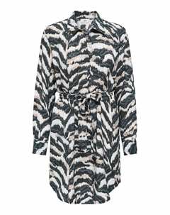 Платье короткое с принтом синий Jdy