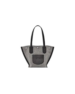 Сумка Roseau Wool Blended With Cow Leather Trim Tote Bag Extra Small Women's Gray Longchamp
