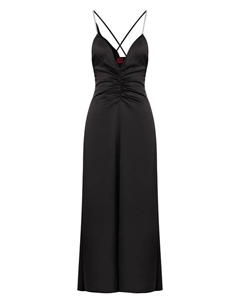 Атласное платье Hugo