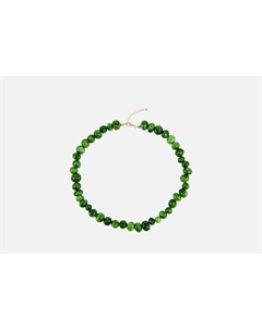 Колье Caramel Green из агата 1 шт Alerie-accessories