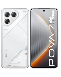 6.67" Смартфон TECNO Pova 7 Ultra 5G 8/256Gb, NFC, AMOLED, 144Гц, 6000мAч, белый Tecno