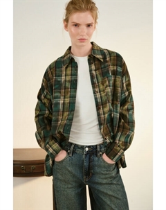 Рубашка в клетку с состаренным эффектом Befree