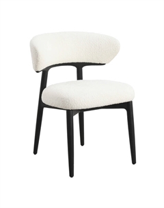 Стул AMBY 600х595х775мм дерево/ткань белый/черный Нет марки