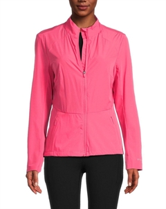 Эластичная тканая куртка-водолазка для выступлений, цвет Coral Reef Pink Spyder