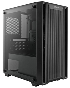 Корпус mATX  CL550 без БП, боковая панель из закалённого стекла, 2*USB 2.0, USB 3.0 Ginzzu