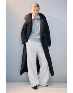 Пальто на утеплителе с поясом Befree