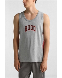 Майка хлопковая с логотипом Hugo