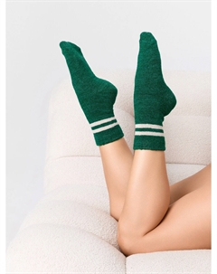 Носки женские зеленые с рисунком в виде полосок Mark formelle