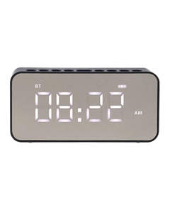 Часы - будильник электронные настольные: колонка, bluetooth, tf-карта, usb Nobrand