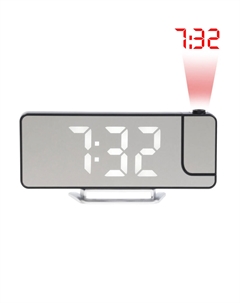 Часы - будильник электронные настольные: проекция на потолок, термометр, календарь, usb Nobrand