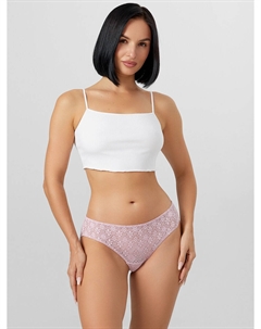 Трусы слипы женские розовые кружевные Mark formelle