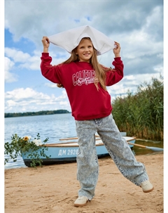 Свитшот для девочек красный с надписью Mark formelle