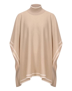 Двустороннее шерстяное пончо Boss