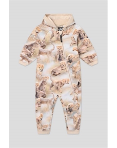 Комбинезон утепленный с капюшоном и принтом Molo