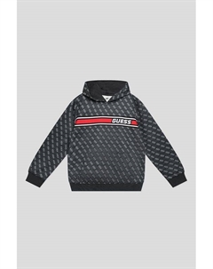 Худи с принтом из монограмм бренда Guess