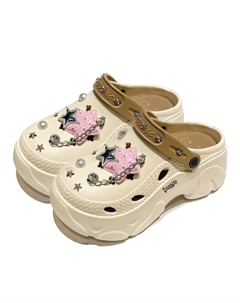 Клоги женские хаки, цвет Khaki Budding bear