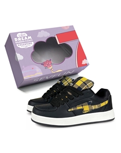 Износостойкие и легкие низкие скейтерские кроссовки унисекс в коробке - черный желтый, цвет Black Yellow 7 sevfun