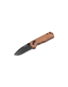 Складной нож Rockstub Brown Micarta, сталь 440B Black Stonewash, рукоять микарта Boker