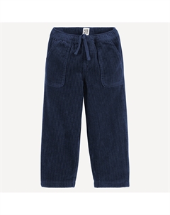 Велюровые брюки-джоггеры с подкладкой синий La redoute collections