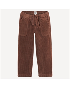 Велюровые брюки-джоггеры с подкладкой каштановый La redoute collections