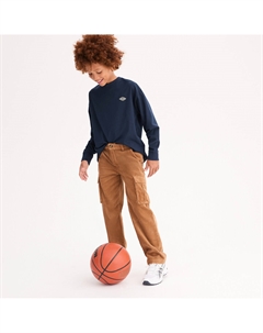 Брюки карго из велюра каштановый La redoute collections