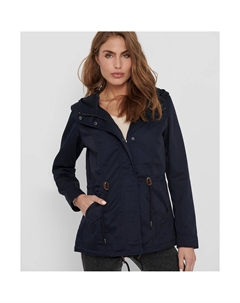 Парка на молнии с капюшоном бежевый Only