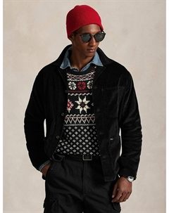 Куртка-рубашка из вельвета черный Polo ralph lauren