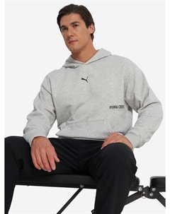 Худи мужское Graphic French Terry, Серый Puma