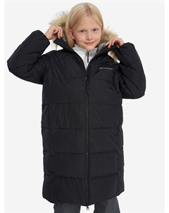 Пальто утепленное для девочек, Черный Outventure