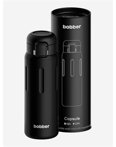 Термокружка ваккумная Capsule 500 мл с закрытой питьевой системой, черный, Черный Bobber
