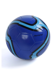 Футбольный мяч, машинная сшивка, 32 панели, р. 5, pvc, синий Onlytop