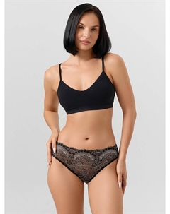 Трусы женские черные классические кружевные Mark formelle