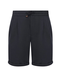 Шорты изо льна и хлопка Brunello cucinelli