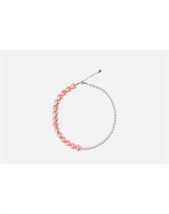 Колье Розовое из сердечек 1 шт 19.stone