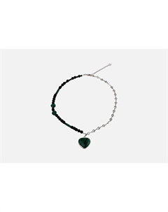 Колье Половинка с малахитом 1 шт 19.stone