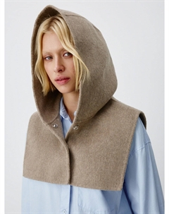 Манишка с капюшоном из смесовой шерсти Sela