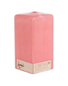 Свеча-призма, 6х12 см, лососевый Антей кэнд