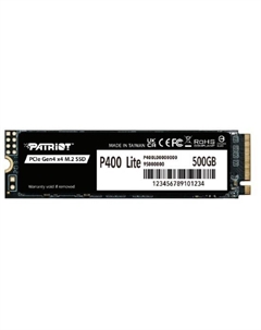 Накопитель SSD M.2 2280 P400 Lite 500GB, 3500/2400MB/s, TBW 280 Patriot memory