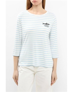 Лонгслив в полоску с принтом Comma,