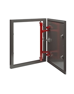 Люк ревизионный под плитку Стил Плюс стальной 400х600 мм скрытый нажимной Hammer