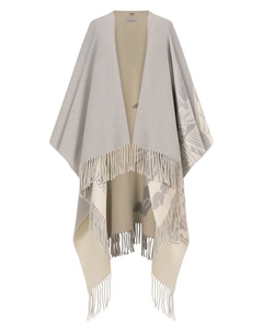 Пончо из шерсти и кашемира Burberry