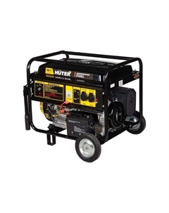 Генератор бензиновый DY6500LX с колёсами и аккумулятором 64/1/15 Huter
