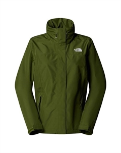 Женская куртка-дождевик из сангро, зеленый The north face