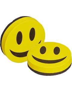 Губка-стиратель для магнитно-маркерных досок Смайл магнитная (90x20 мм) Attache