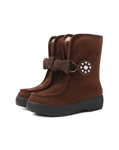 Замшевые полусапоги Snowish Valentino