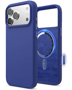Чехол Magnetic Cobalt Blue для iPhone 17 Pro, MagSafe, силикон, синий Elago