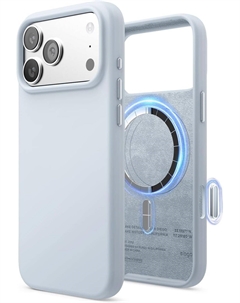 Чехол Magnetic Light Blue для iPhone 17 Pro, MagSafe, силикон, светло-голубой Elago
