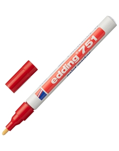Маркер промышленный лаковый E-751/2 красный 1-2 мм Edding